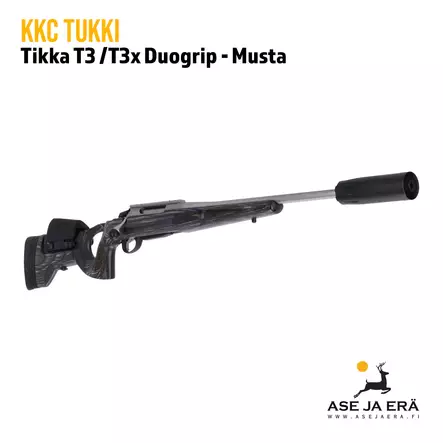 KKC Tikka T3x/T3 Musta Duogrip peukalonreikätukki - Tukit ja muunnossarjat - 7073257002618 - 2