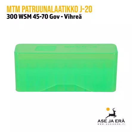 MTM J-20-MLD-16 270 & 300 WSM 45-70 Gov Slip-Top patruunalaatikko - Patruunalaatikot, -rasiat ja -levyt - 026057234168 - 2
