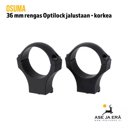 Osuma kiikarinrengas 36 mm Optilock jalustaan, korkea - 36mm kiikarinrenkaat - 6430068622038 - 1