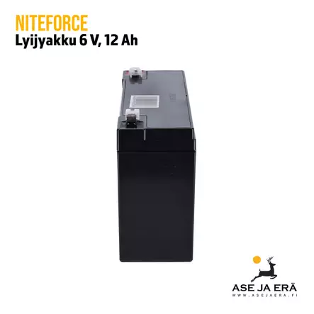 Riistakameran Akku 6V 12Ah Niteforce - Tarvikkeet riistakameroihin - 6430061580038 - 6