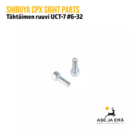 Shibuya CPX UCT-7 #6-32 tähtäimen ruuvi 2kpl - Tähtäimen osat ja tarvikkeet - 8720054540858 - 2