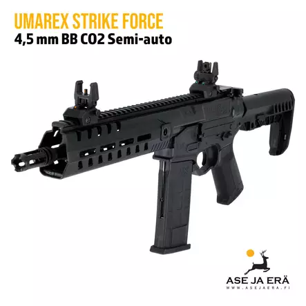 Umarex Strike Force 4,5 mm BB CO2 Semi-auto ilmakivääri - vasemmalta etuviistosta - CO2 ilmakiväärit - 4000844883728 - 2