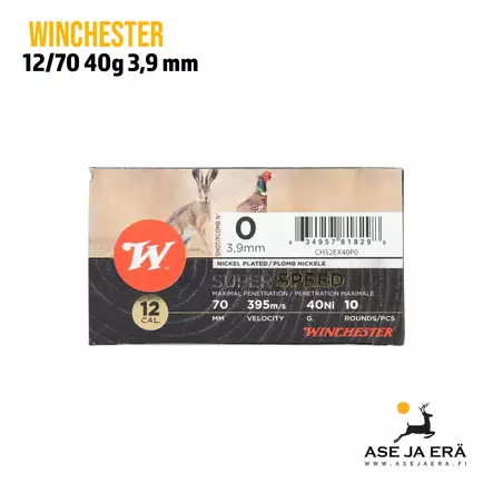 Winchester SuperSpeed Extra Gen2 12/70 40g Ni haulikonpatruuna - 12/70 metsästyspatruunat - 634957818298 - 1