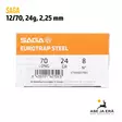 12/70 Saga Steel EuroTrap 8 24g 2,25mm haulikonpatruuna - Haulikon ratapatruunat - 8435101612708 - 4