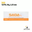 12/70 Saga Steel EuroTrap 8 24g 2,25mm haulikonpatruuna - Haulikon ratapatruunat - 8435101612708 - 7