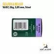 16/67 Sellier&Bellot Steel 26g 3,05 mm haulikonpatruuna - Lyijyttömät patruunat - 8590690067718 - 28