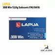 308win Lapua Subsonic 13g FMJ kivääripatruuna B416 - 308 kaliiperi - 6418267102018 - 16
