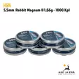 5,5mm H&N Rabbit Magnum II 1,66g 1000 kpl - 5 rasian asetelma - 5,5 mm luodit - 4047058011578 - 9