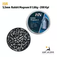 5,5mm H&N Rabbit Magnum II 1,66g 200 kpl - Rasia avoinna - 5,5 mm luodit - 4047058011578 - 4