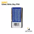 6.5mm Barnes TTSX 120gr kupariluoti 50kpl - rasian pohja EAN näkyvissä - 6,5mm luodit - 716876264308 - 13