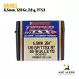 6.5mm Barnes TTSX 120gr kupariluoti 50kpl - rasian pääty speksit näkyvissä - 6,5mm luodit - 716876264308 - 14