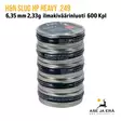 6,35mm H&N Slug II HP 2,33g ilmakiväärinluoti 600 kpl - viisi rasiaa pinossa - 6,35 mm luodit - 4047058022918 - 6