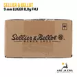9mm Luger FMJ Sellier&Bellot 8g 1000 kpl - 9mm pistoolin patruunat - 28590690310498 - 4