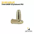 9 mm Sellier & Bellot 9,7 g Subsonic FMJ pistoolipatruuna - 9mm pistoolin patruunat - 8590690311668 - 2