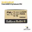9 mm Sellier & Bellot 9,7 g Subsonic FMJ pistoolipatruuna - 9mm pistoolin patruunat - 8590690311668 - 4