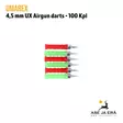 4,5mm Umarex UX tupsunuoli Airgun darts 4.1642 100 kpl - tupsunuolia siistissä rivissä - 4,5 mm ilmakivääriluodit - 4000844880888 - 3