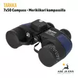 Tarkka 7x50 Compass Merikiikari kompassilla - Etuviistosta ylhäältä - Muut katselukiikarit - 6410362383408 - 5