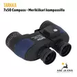 Tarkka 7x50 Compass Merikiikari kompassilla - Ylhäältä takaviistosta - Muut katselukiikarit - 6410362383408 - 3