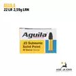 Aguila 22LR Subsonic SP 40gr pienoiskivääripatruuna - 22 Subsonic patruunat - 640420001098 - 4