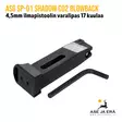 ASG SP-01 Shadow CO2 Blowback 4,5mm ilmapistoolin varalipas 17 kuulaa - lipas ja avain - ASG Lippaat - 5707843071628 - 10