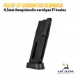 ASG SP-01 Shadow CO2 Blowback 4,5mm ilmapistoolin varalipas 17 kuulaa - oikealta etuviistosta - ASG Lippaat - 5707843071628 - 8