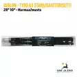 Avalon Tyro A3 stabilisaattorisetti 28" 10" - Harmaa/musta - myyntipakkaus - Pitkät stabilisaattorit - 6426009531538 - 4