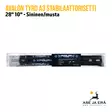 Avalon Tyro A3 stabilisaattorisetti 28" 10" - Pitkät stabilisaattorit - 6426009531538 - 28