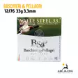 B&P Valle Steel 33g Magnum 12/76 haulikonpatruuna - Lyijyttömät patruunat - 8034134046148 - 7