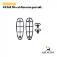 Browning 4X BAR/Maral Bavarian Kiväärin Puutukki - Tukit ja muunnossarjat - 634957389248 - 12