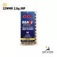 CCi Maxi-Mag 22WMR 2,6g JHP pienoiskiväärinpatruuna - 22 WMR patruunat - 076683000248 - 1