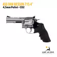 Dan Wesson 715 4'' CO2 4,5 mm Pellet ilma-ase revolveri, hopea - yleiskuva vasen sivu - Ilma-aseluoti ilmapistoolit - 5707843067508 - 8
