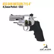 Dan Wesson 715 4'' CO2 4,5 mm Pellet ilma-ase revolveri, hopea - rullalipas avattuna luodit paikallaan - Ilma-aseluoti ilmapistoolit - 5707843067508 - 18