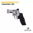 Dan Wesson 715 4'' CO2 4,5 mm Pellet ilma-ase revolveri, hopea - vasemmalta takaviistosta - Ilma-aseluoti ilmapistoolit - 5707843067508 - 15