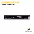 Dan Wesson 715 4'' CO2 4,5 mm Pellet ilma-ase revolveri, hopea - myyntipakkauksen kylki EAN - Ilma-aseluoti ilmapistoolit - 5707843067508 - 20