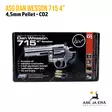 Dan Wesson 715 4'' CO2 4,5 mm Pellet ilma-ase revolveri, hopea - myyntipakkaus - Ilma-aseluoti ilmapistoolit - 5707843067508 - 21