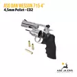 Dan Wesson 715 4'' CO2 4,5 mm Pellet ilma-ase revolveri, hopea - rullalipas avattuna luodit ulkona - Ilma-aseluoti ilmapistoolit - 5707843067508 - 19