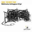 Duke 160 Body Trap näätärauta 12 kpl - yleiskuva - Hetitappavat raudat - 10011627004668 - 1