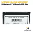 Easton FMJ MAX 5mm Match Grade Hiilikuitunuoli 3" AAE sulalla, spine 250, 6 kpl - myyntipakkauksen pääty, EAN näkyvissä - Hiilikuitunuolet - 723560012008 - 7