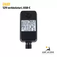 ENJOY 12V verkkolaturi USB-C Ulkokäyttöön - Tarvikkeet riistakameroihin - 6438195019608 - 3