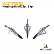 Muzzy Standard metsästyskärki 100gr 6kpl - Metsästyskärjet - 050301225008 - 6