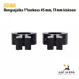 Osuma 1" rengasjalka / kiikarinjalka 17mm kiskoon - Rengas- ja yksiosaiset kiikarinjalat - 6430068620898 - 6