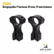 Osuma 1" rengasjalka / kiikarinjalka 17mm kiskoon - Rengas- ja yksiosaiset kiikarinjalat - 6430068620898 - 3