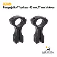 Osuma 1" rengasjalka / kiikarinjalka 17mm kiskoon - Rengas- ja yksiosaiset kiikarinjalat - 6430068620898 - 2