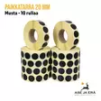 Paikkatarra 20mm musta 2000 kpl - Paikkatarrat ja -annostelijat - ET302018 - 7