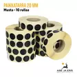 Paikkatarra 20mm musta 2000 kpl - Paikkatarrat ja -annostelijat - ET302018 - 5