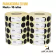 Paikkatarra 20mm musta 2000 kpl - Paikkatarrat ja -annostelijat - ET302018 - 8