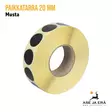 Paikkatarra 20mm musta 2000 kpl - Paikkatarrat ja -annostelijat - ET302018 - 2