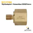 PCP täyttöadapteri 1/8" BSP-uroskierteellä - Feinwerkbau ilma-aseille - Adapterit ja liitäntäsarjat - 03F4AD18 - 4