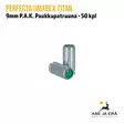 Perfecta Umarex Blank Cartridges Titan 9mm P.A.K. 50 kpl - Hylsyn suuaukko näkyvissä - Starttiaseen patruunat - 4000844611178 - 8