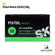 SK Pistol Match 22LR 2,59g 286m/s pienoispistoolipatruuna - 22 LR patruunat - 4023045421148 - 6